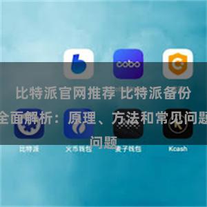 比特派官网推荐 比特派备份全面解析：原理、方法和常见问题